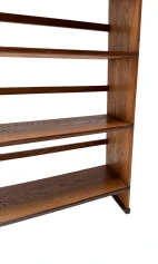 Art Deco Modernist Open Bookcase by P.E.L. Izeren for De Genneper Molen, 1920s